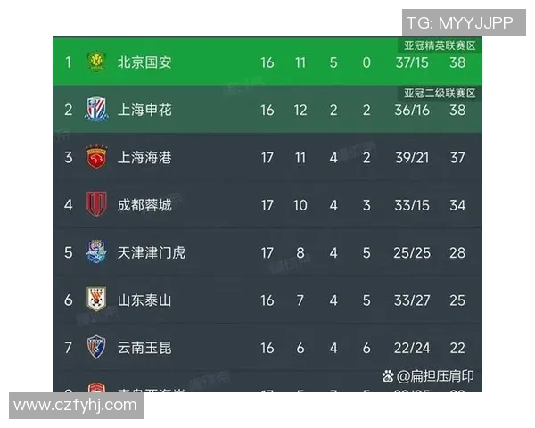 中超积分榜更新与晋级形势分析 未来几轮关键赛事预测